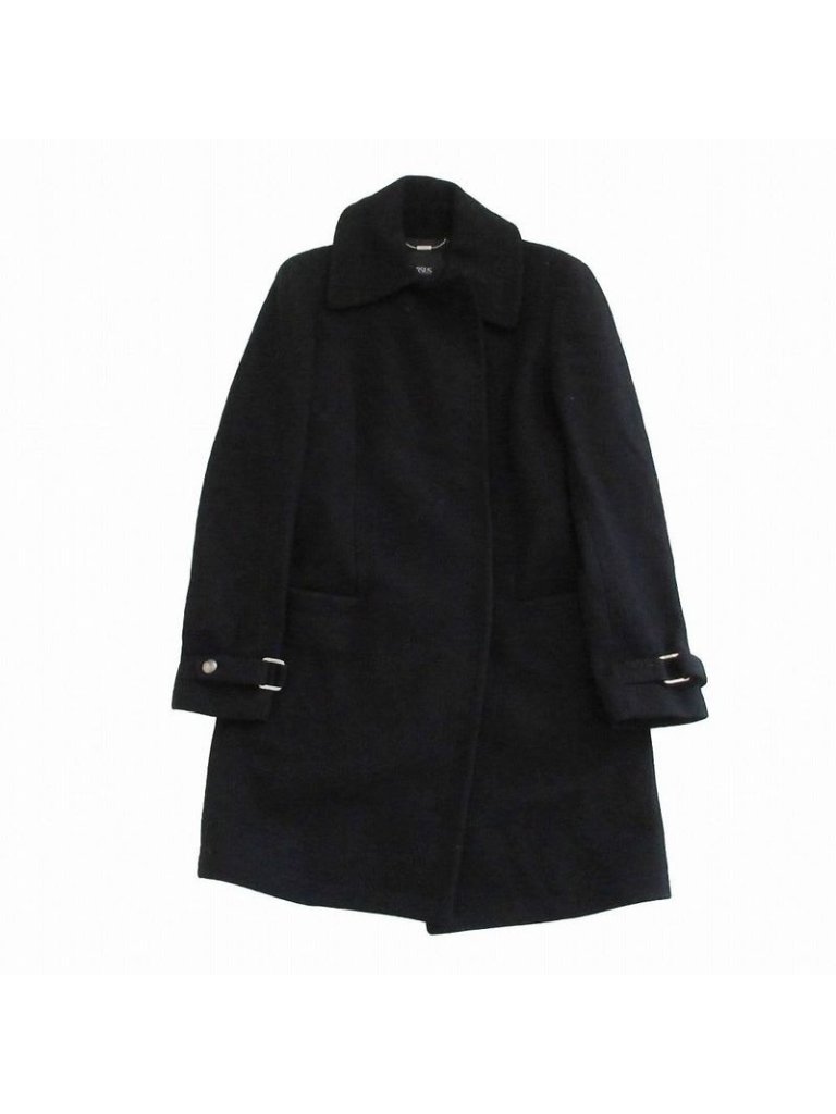 Versace Versus Melton Wool Coat Outerwear Size 38-24 M Black
